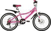 Велосипед NOVATRACK ALICE 20" (2021) розовый
