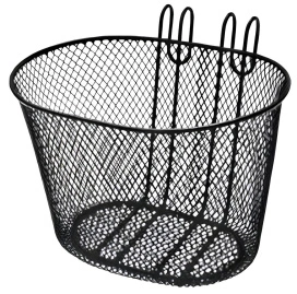 Корзина NA LX-114  передняя с крючками 25x18x19 см сетка черный