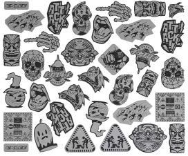 Комплект светоотражающих наклеек Enlee E237